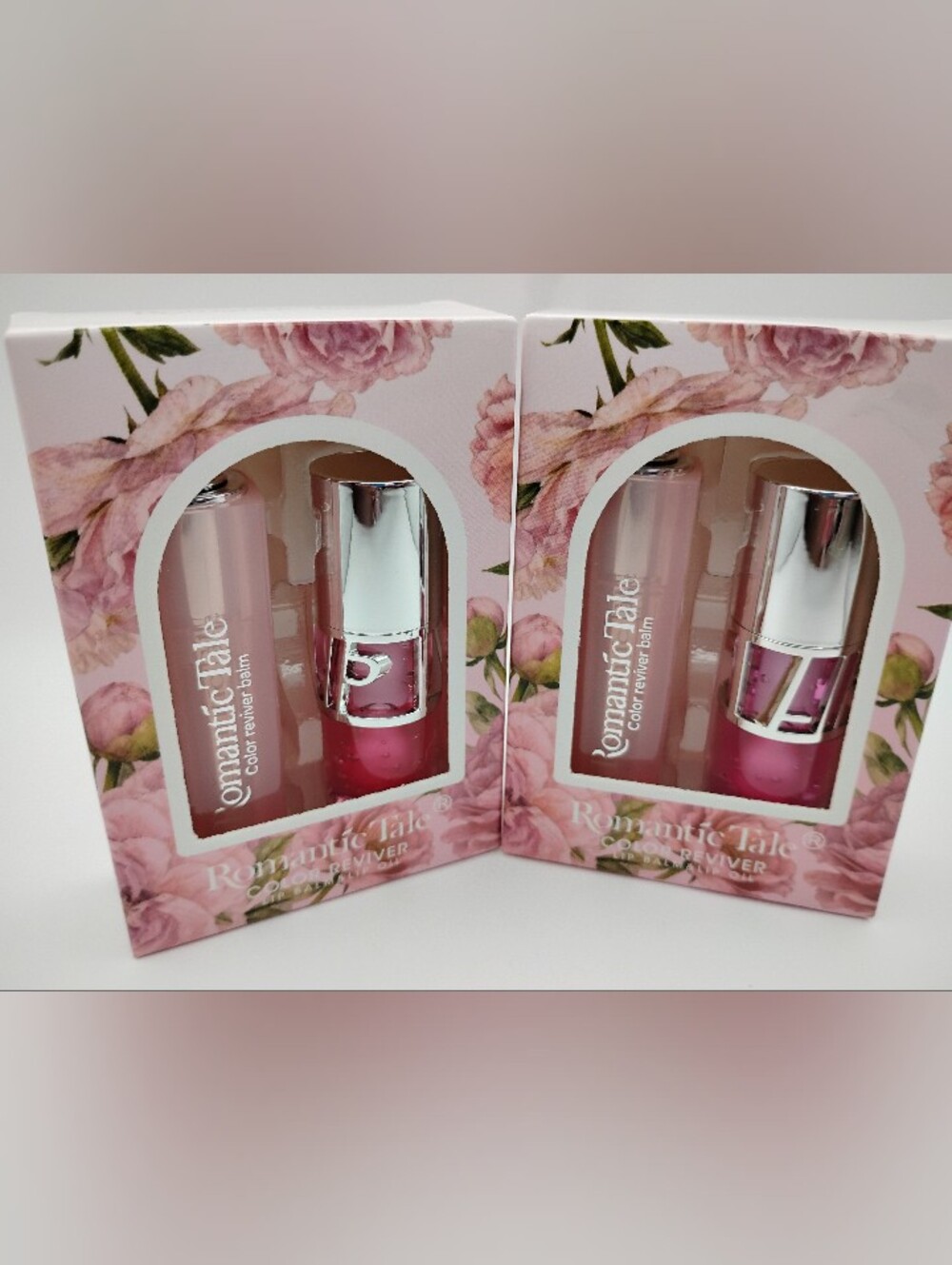 2 Sets Romantic Tale Pink Color Reviver Lip Balm + Hydrating Pink Lip Oil BNIB - Picture 1 of 5